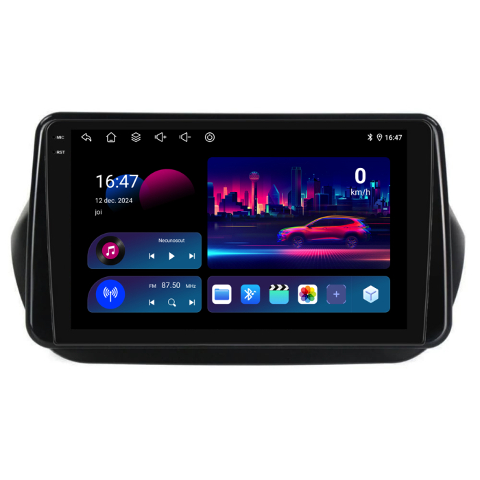 Navigatie Dedicata Fiat Fiorino/Qubo (2008-2017), 9Inch, 6Gb Ram, 128Gb Stocare, Carplay [4]