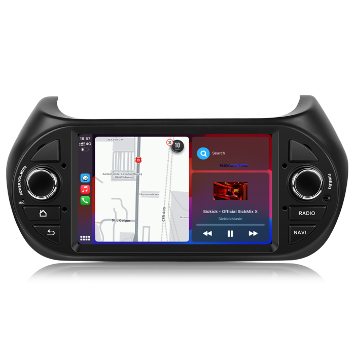 Navigatie Dedicata Fiat Fiorino/Qubo (2008-2017),QuadCore, 7Inch, 4Gb Ram, 64Gb Stocare, Carplay [2]