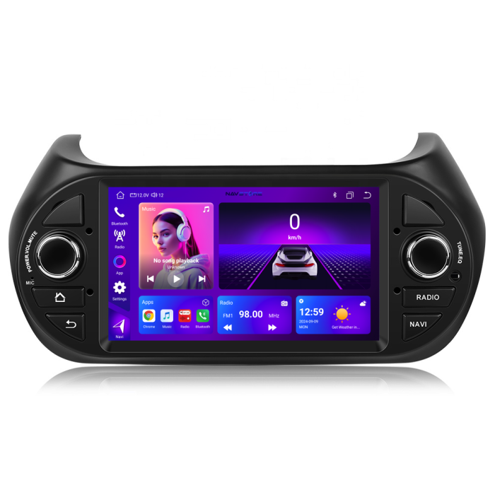 Navigatie Dedicata Fiat Fiorino/Qubo (2008-2017),QuadCore, 7Inch, 4Gb Ram, 64Gb Stocare, Carplay [4]