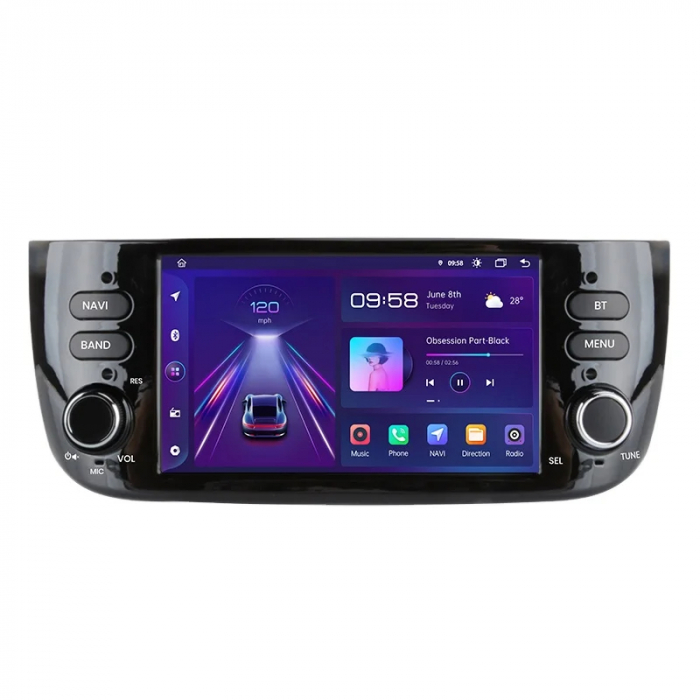 Navigatie Dedicata Fiat Linea, Punto (2002-2018), 7Inch, 4Gb Ram, 64Gb stocare, Carplay [1]