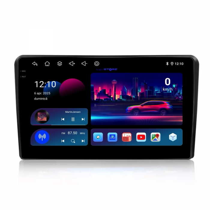 Navigatie Dedicata Fiat Panda (2003 - 2012), 9Inch, 6Gb Ram, 128Gb Stocare, Carplay [4]