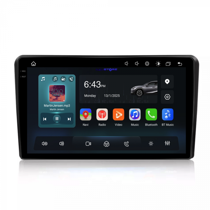 Navigatie Dedicata Fiat Panda (2003 - 2012), 9Inch, 6Gb Ram, 128Gb Stocare, Carplay [6]