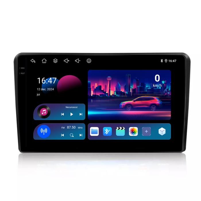 Navigatie Dedicata Fiat Panda (2003 - 2012),QuadCore, 9Inch, 4Gb Ram, 64Gb Stocare, Carplay [4]