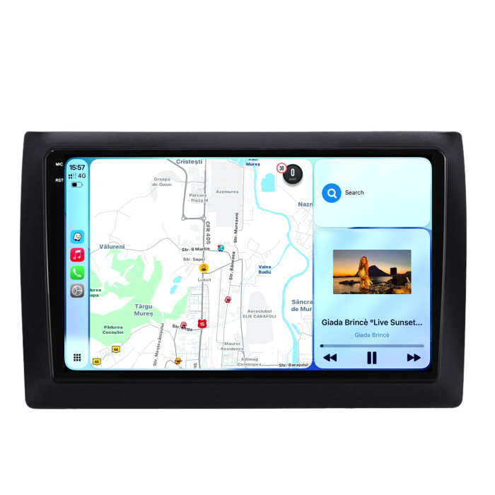 Navigatie Dedicata Fiat Stilo (2001-2011), 9Inch, 6Gb Ram, 128Gb Stocare, Carplay [5]