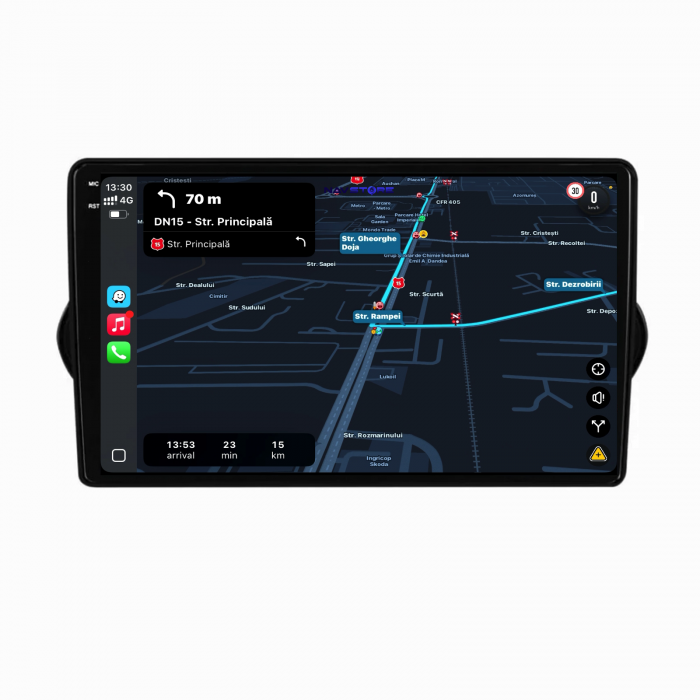 Navigatie Dedicata Fiat Tipo (2015-2021),QuadCore, 9Inch, 4Gb Ram, 64Gb Stocare, Carplay [3]