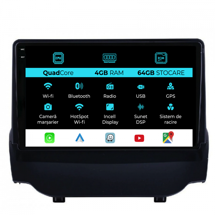 Navigatie Dedicata Ford EcoSport (2013-2016),QuadCore, 9Inch, 4Gb Ram, 64Gb Stocare, Carplay [1]