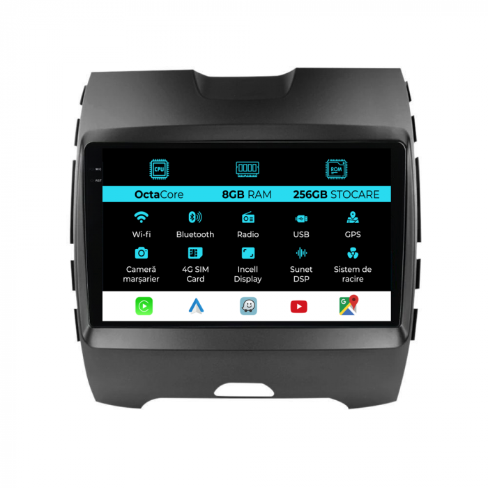 Navigatie Dedicata Ford Edge (2015-2021), 9Inch, 8Gb Ram, 256Gb Stocare, Carplay [1]