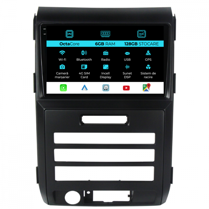 Navigatie Dedicata Ford F150 (2008-2014), 9Inch, 6Gb Ram, 128Gb Stocare, Carplay [1]