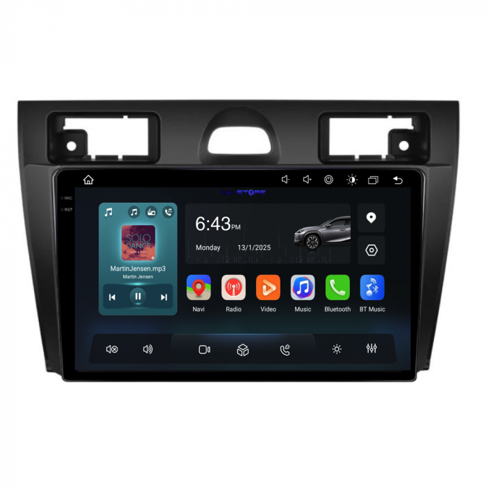 Navigatie Dedicata Ford Fiesta (2006-2011), 9Inch, 8Gb Ram, 256Gb Stocare, Carplay [4]