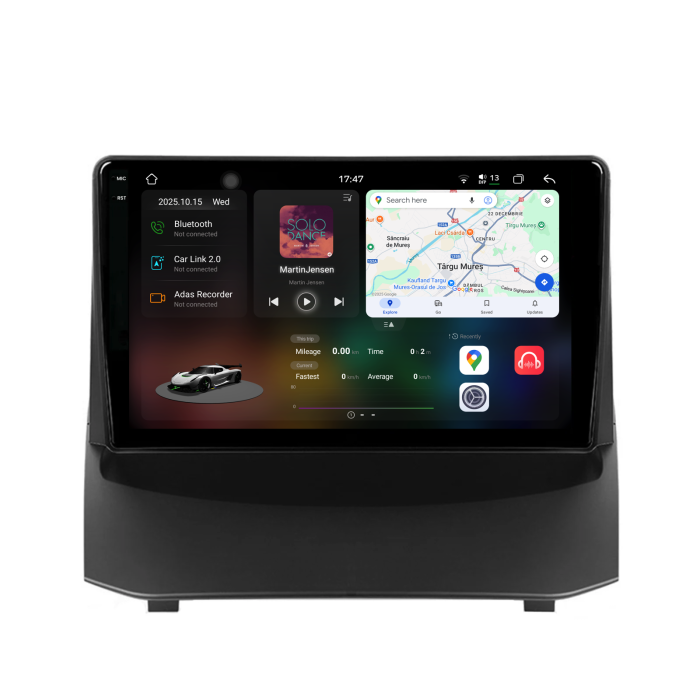Navigatie Dedicata Ford Fiesta (2009-2017), 2K, 12Gb Ram, 256Gb Stocare, Carplay [1]