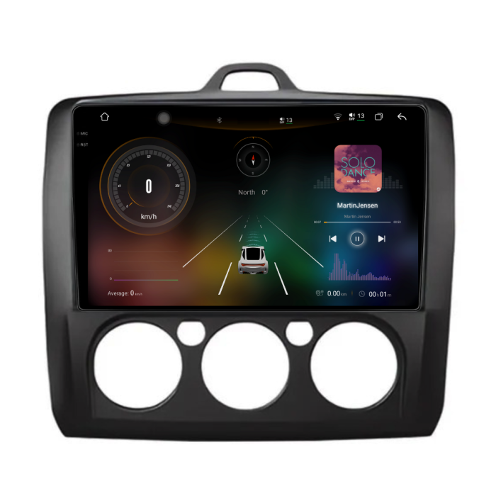 Navigatie Dedicata Ford Focus (2004-2012), 2K , 12Gb Ram, 256Gb Stocare, Carplay, Clima manuala [2]