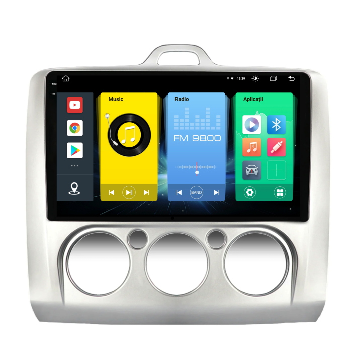 Navigatie Dedicata Ford Focus (2004-2012), 2K, 8Gb Ram, 256Gb Stocare, Carplay, Clima manuala [7]