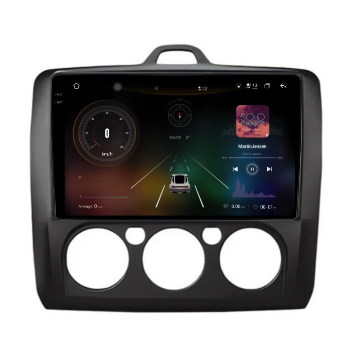 Navigatie Dedicata Ford Focus (2004-2012), 2K , 12Gb Ram, 256Gb Stocare, Carplay, Clima manuala [2]