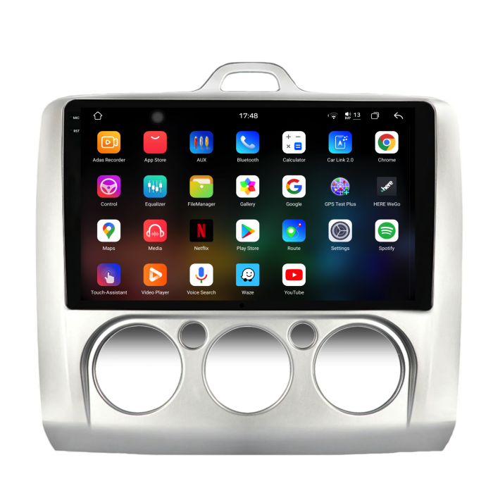 Navigatie Dedicata Ford Focus (2004-2012), 2K, 12Gb Ram, 256Gb Stocare, Carplay, Clima manuala [3]
