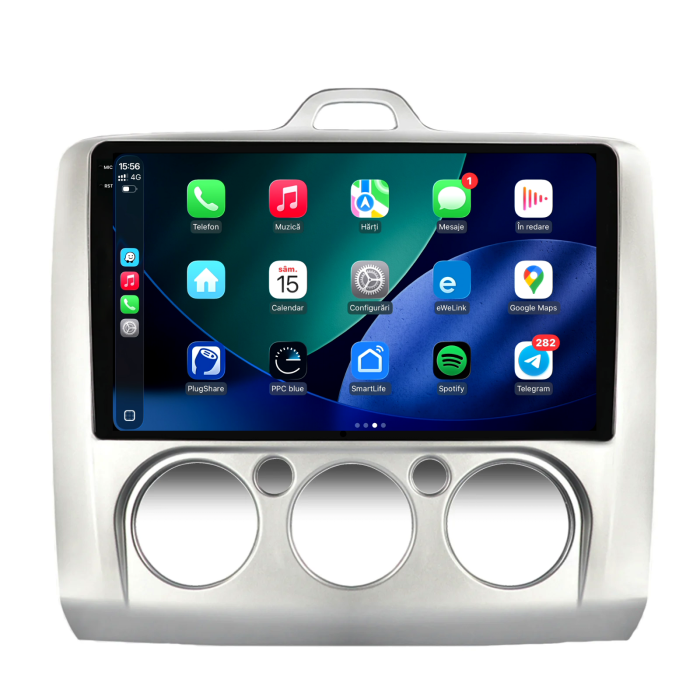 Navigatie Dedicata Ford Focus (2004-2012), 9Inch, 2Gb Ram, 32Gb Stocare, Carplay, Clima manuala [3]