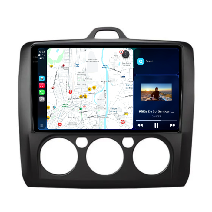 Navigatie Dedicata Ford Focus (2004-2012), 9Inch, 2Gb Ram, 32Gb Stocare, Carplay, Clima manuala [2]