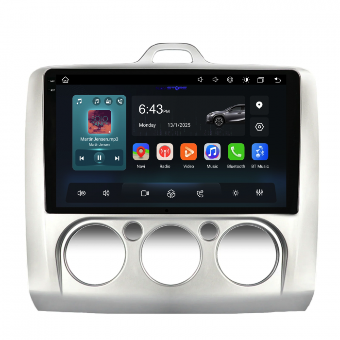 Navigatie Dedicata Ford Focus (2004-2012),QuadCore, 9Inch, 4Gb Ram, 64Gb Stocare, Carplay [4]