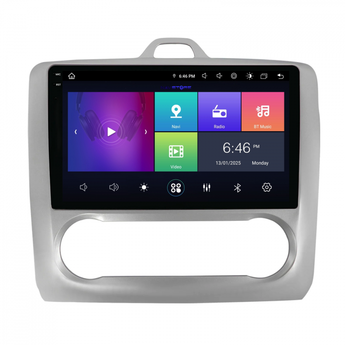 Navigatie Dedicata Ford Focus (2004-2012),QuadCore, 9Inch, 4Gb Ram, 64Gb Stocare, Carplay, Clima automata [6]