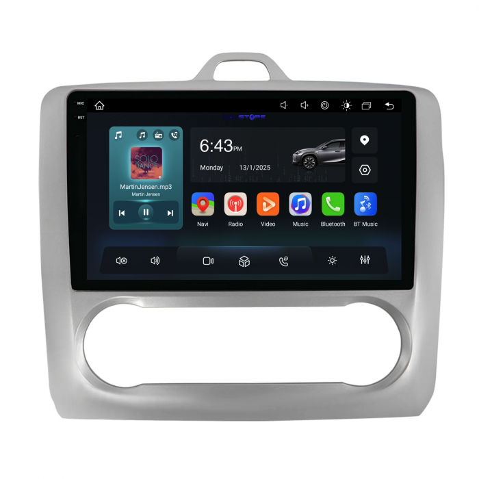 Navigatie Dedicata Ford Focus (2004-2012),QuadCore, 9Inch, 4Gb Ram, 64Gb Stocare, Carplay, Clima automata [4]