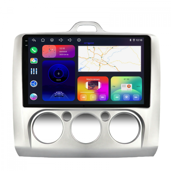 Navigatie Dedicata Ford Focus (2004-2012), 9Inch, 6Gb Ram, 128Gb Stocare, Carplay, Clima manuala [5]