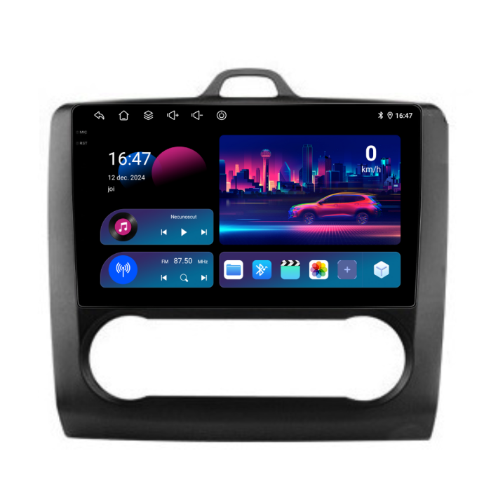 Navigatie Dedicata Ford Focus (2004-2012), 9Inch, 6Gb Ram, 128Gb Stocare, Carplay, Clima automata [4]