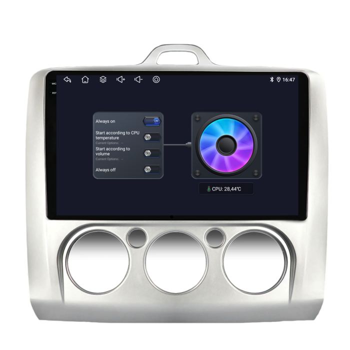 Navigatie Dedicata Ford Focus (2004-2012), 9Inch, 6Gb Ram, 128Gb Stocare, Carplay, Clima manuala [8]