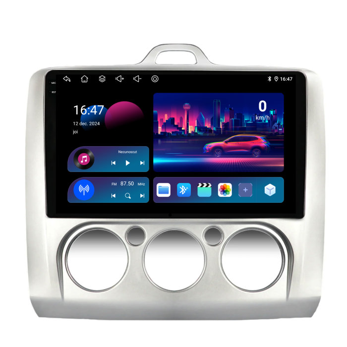 Navigatie Dedicata Ford Focus (2004-2012),QuadCore, 9Inch, 4Gb Ram, 64Gb Stocare, Carplay [4]