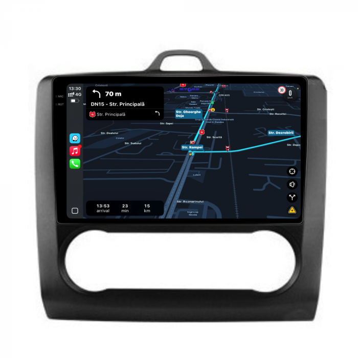 Navigatie Dedicata Ford Focus (2004-2012),QuadCore, 9Inch, 4Gb Ram, 64Gb Stocare, Carplay, Clima automata [3]