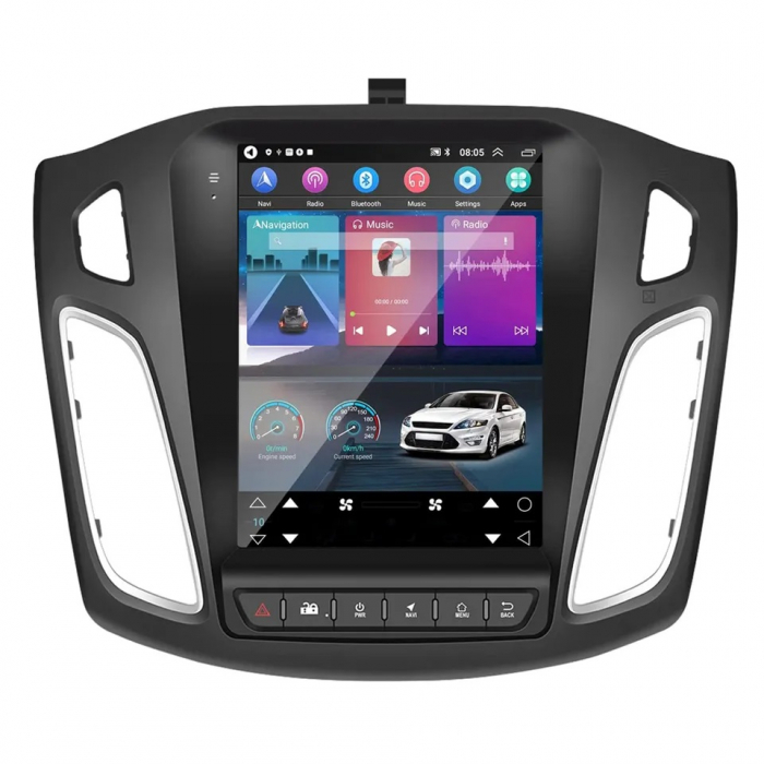 Navigatie Android Dedicata Ford Focus 3 (2011 - 2018)  9.7 Inch, 2Gb Ram, 64Gb stocare, Bluetooth, WiFi, Carplay [2]
