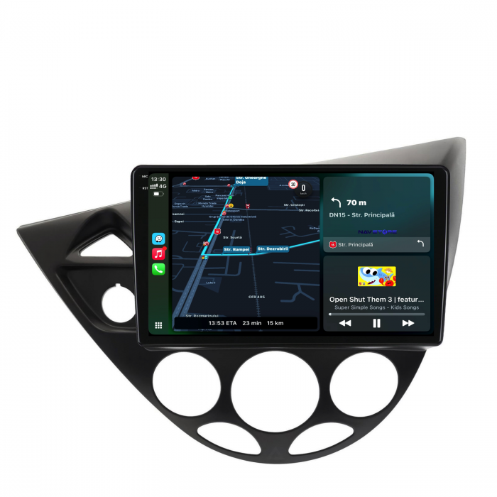 Navigatie Dedicata Ford Focus MK1 (1998-2004), Incell 9Inch, 4Gb Ram, 64Gb Stocare, Carplay [2]