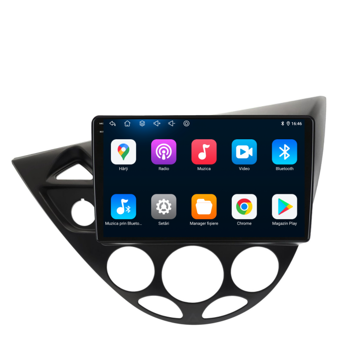 Navigatie Dedicata Ford Focus MK1 (1998-2004),QuadCore, 9Inch, 4Gb Ram, 64Gb Stocare, Carplay [5]