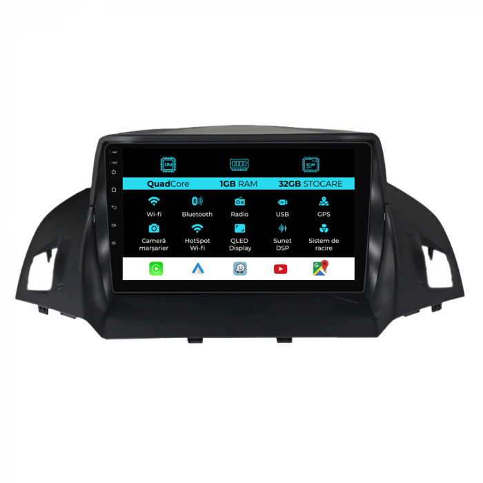 Navigatie Dedicata Ford Kuga (2013 - 2017), 9 Inch, 1Gb Ram, 32Gb stocare, Carplay [1]