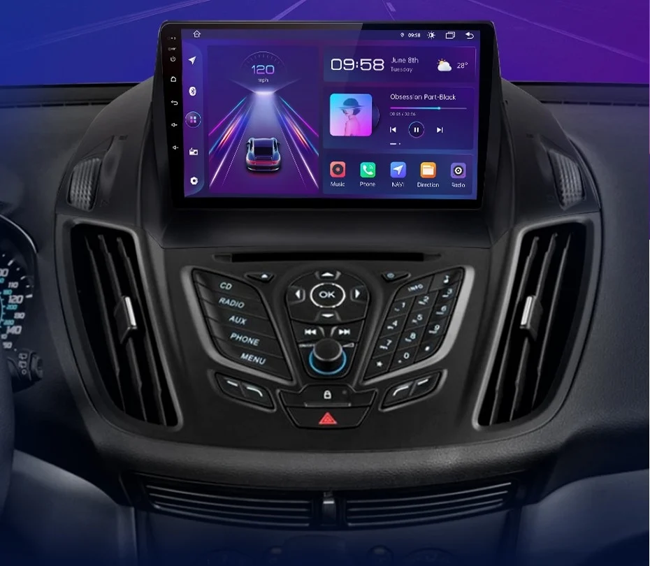 Navigatie Dedicata Ford Kuga (2013 - 2017), 9 Inch, 2Gb Ram, 64Gb stocare, Carplay [7]