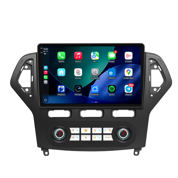 Navigatie Dedicata Ford Mondeo (2007-2014), 10Inch, 6Gb Ram, 128Gb Stocare, Carplay - Clima Automata [3]