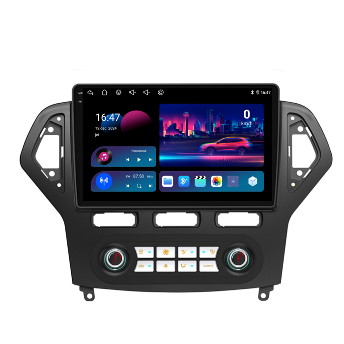 Navigatie Dedicata Ford Mondeo (2007-2014), 10Inch, 6Gb Ram, 128Gb Stocare, Carplay - Clima Automata [4]