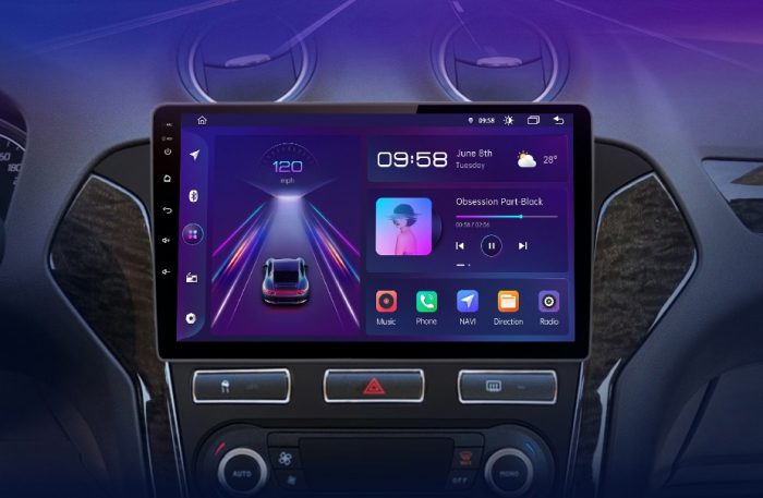 Navigatie Dedicata Ford Mondeo (2010-2014), 10Inch, 1Gb Ram, 32Gb Stocare, Carplay [4]