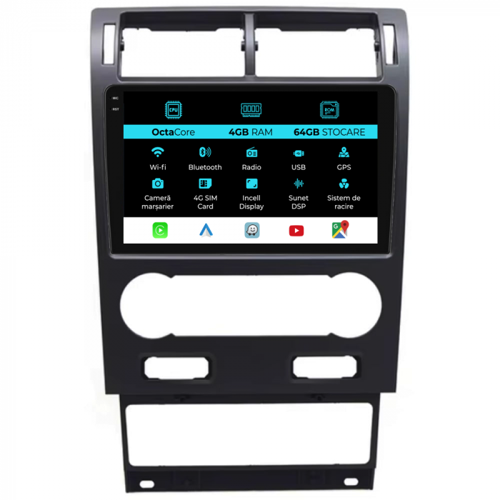 Navigatie Dedicata Ford Mondeo 3 (2000-2007), 9Inch, 4Gb Ram, 64Gb Stocare, Carplay [1]