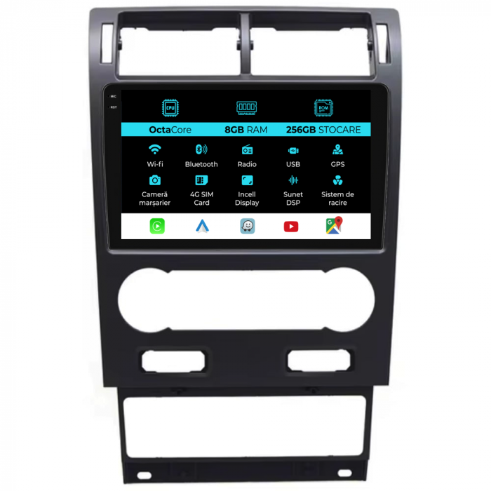 Navigatie Dedicata Ford Mondeo 3 (2000-2007), 9Inch, 8Gb Ram, 256Gb Stocare, Carplay [1]
