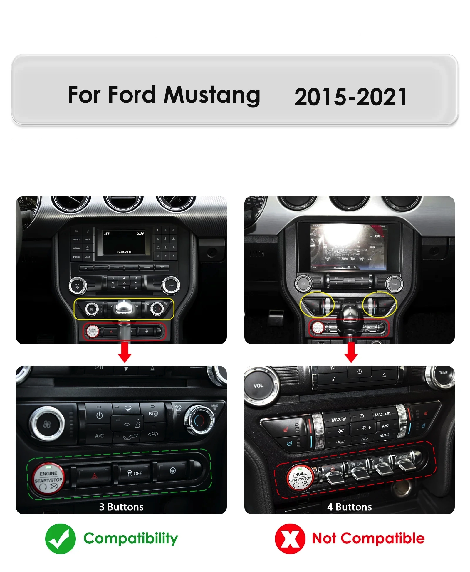 Navigatie Dedicata Ford Mustang (2014-2021), 2K, 12Gb Ram, 256Gb Stocare, Carplay [9]