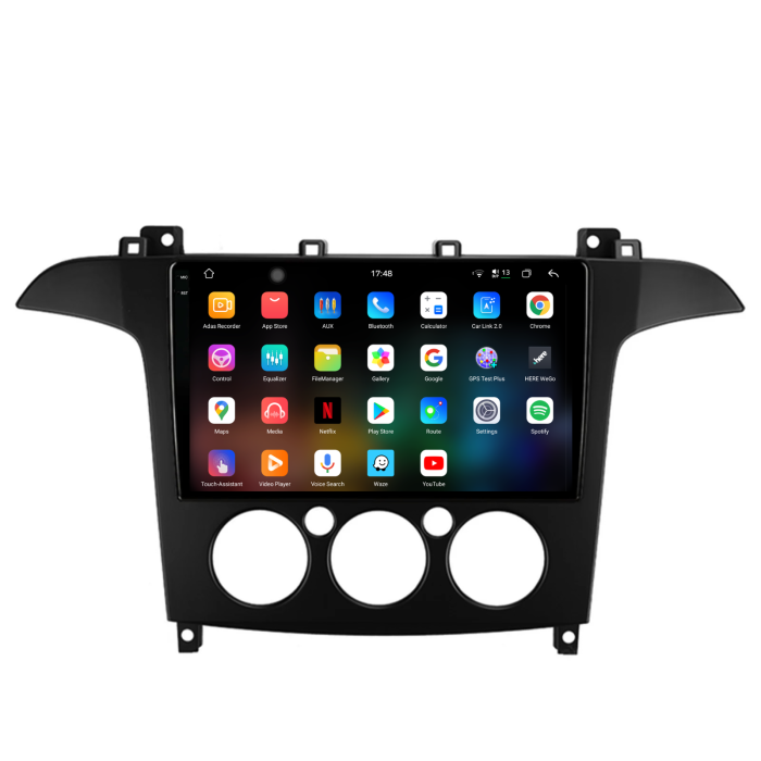 Navigatie Dedicata Ford S-Max (2006 - 2015), 2K, 12Gb Ram, 256Gb Stocare, Carplay, Clima manuala [3]