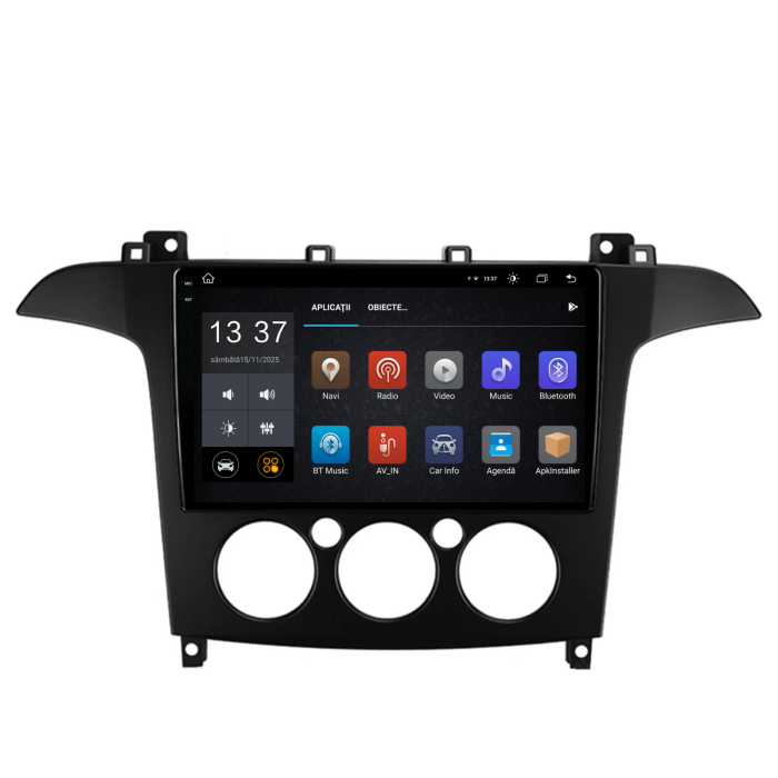 Navigatie Dedicata Ford S-Max (2006 - 2015), 2K, 4Gb Ram, 64Gb Stocare, Carplay, Clima manuala [5]