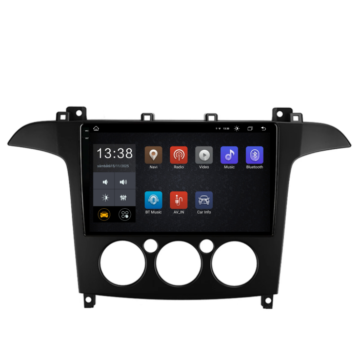 Navigatie Dedicata Ford S-Max (2006 - 2015), 2K, 8Gb Ram, 256Gb Stocare, Carplay, Clima manuala [4]