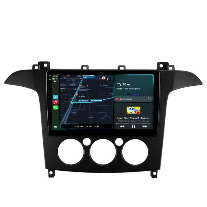 Navigatie Dedicata Ford S-Max (2006 - 2015), 9Inch, 4Gb Ram, 64Gb Stocare, Carplay, Clima manuala [2]