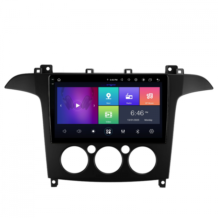 Navigatie Dedicata Ford S-Max (2006 - 2015), 9Inch, 4Gb Ram, 64Gb Stocare, Carplay, Clima manuala [6]