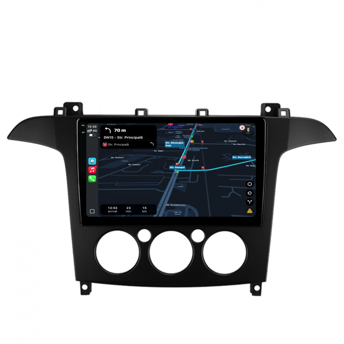 Navigatie Dedicata Ford S-Max (2006 - 2015), 9Inch, 4Gb Ram, 64Gb Stocare, Carplay, Clima manuala [3]