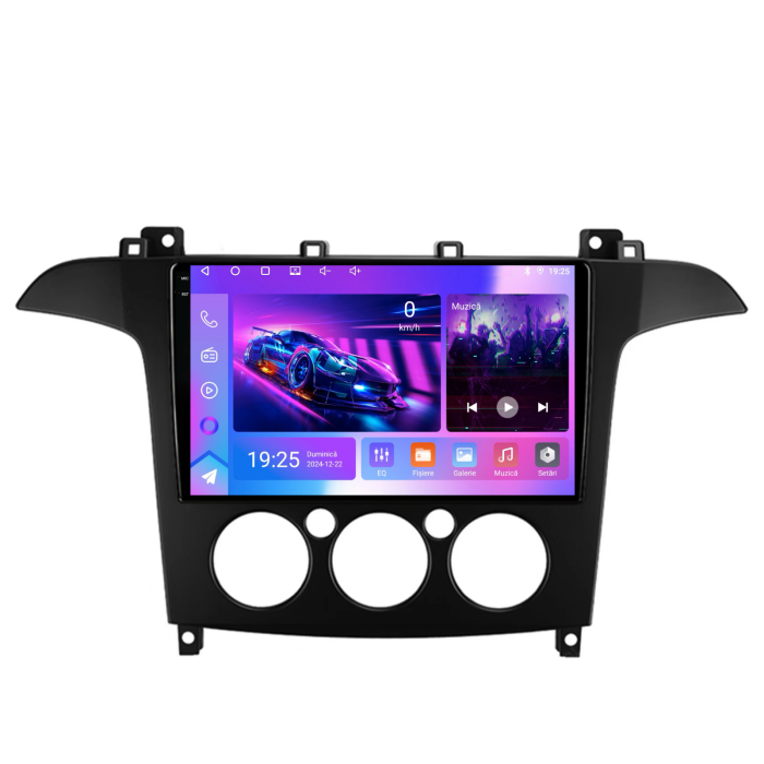Navigatie Dedicata Ford S-Max (2006 - 2015),QuadCore, 9Inch, 4Gb Ram, 64Gb Stocare, Carplay, Clima manuala [10]