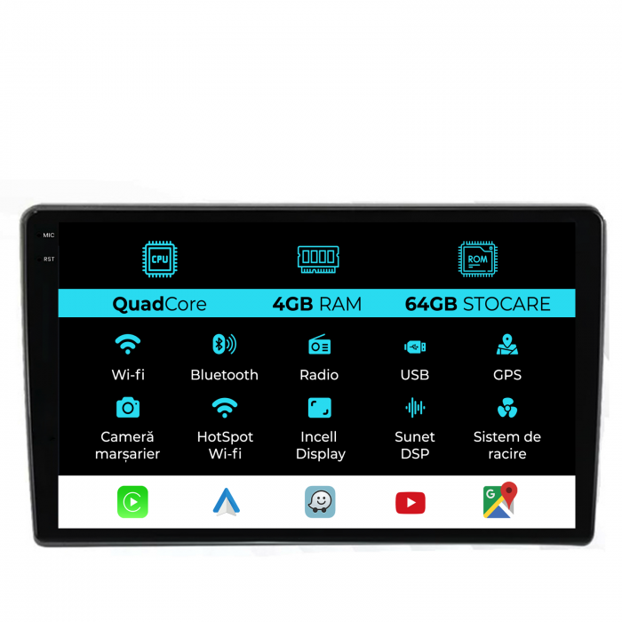 Navigatie Dedicata Ford Transit (2019-2025),QuadCore, 10Inch, 4Gb Ram, 64Gb Stocare, Carplay [1]