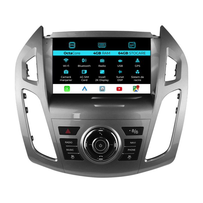 Navigatie Dedicata Ford Transit / Tourneo Connect (2013-2019), 2K, 4Gb Ram, 64Gb Stocare, Carplay [1]