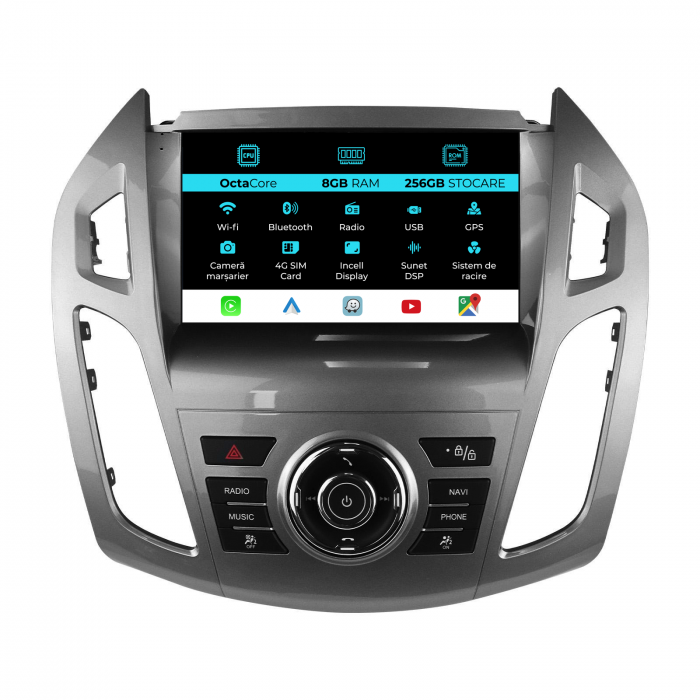 Navigatie Dedicata Ford Transit / Tourneo Connect (2013-2019), 9Inch, 8Gb Ram, 256Gb Stocare, Carplay [1]