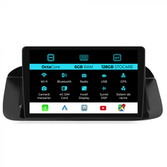 Navigatie Dedicata Honda Accord VIII (2008-2012), 9Inch 6Gb Ram, 128Gb Stocare, Carplay [1]